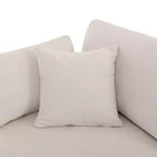 Canapé sectionnel convertible en U Okak avec pouf mobile, canapé rembourré moderne à 6 places pour salon, appartement
