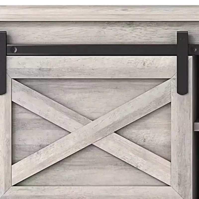 Banc de rangement HomeRoots 47 gris et noir en bois et similicuir avec étagères