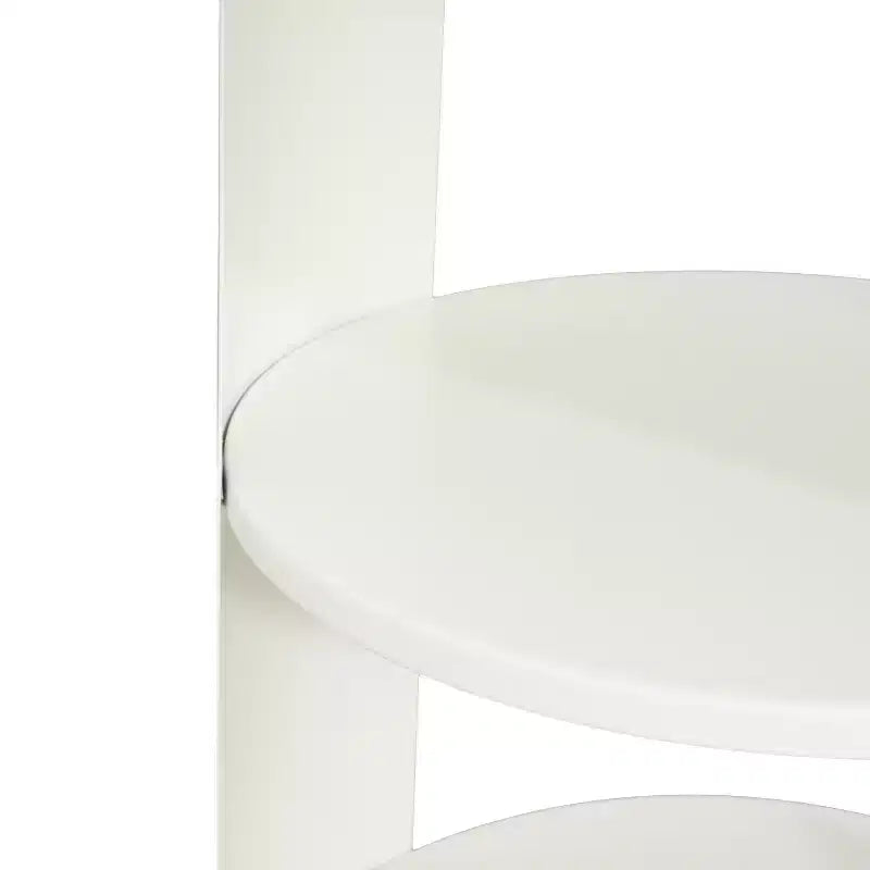 Table d'appoint ronde moderne à 3 niveaux Christopher Knight Home Alaric avec porte coulissante