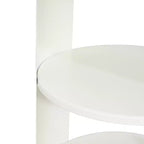 Table d'appoint ronde moderne à 3 niveaux Christopher Knight Home Alaric avec porte coulissante