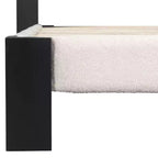 Lit rembourré en bouclé surpiqué carré contemporain Selene de Christopher Knight Home