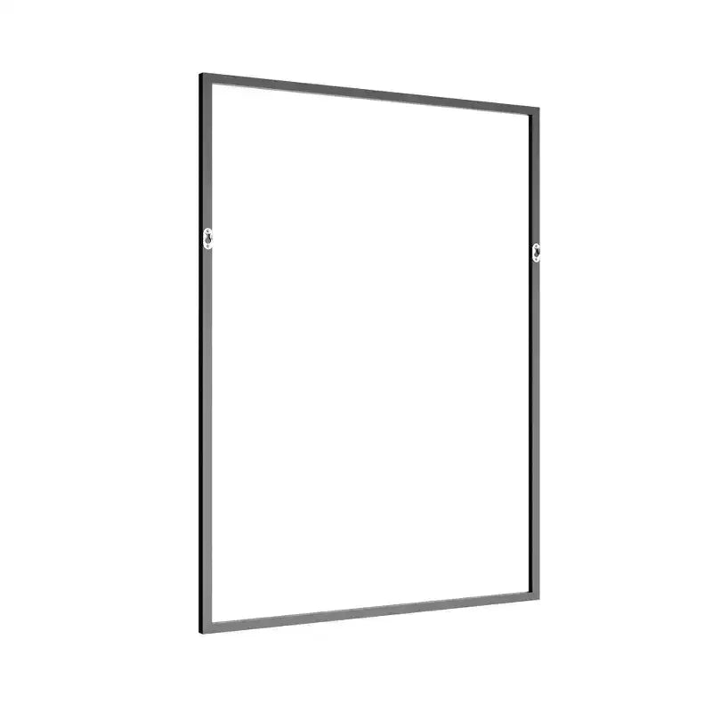 MAYEERTY Miroir mural rectangulaire noir à bords fins en aluminium de 91 x 61 x 1,5 cm, double face