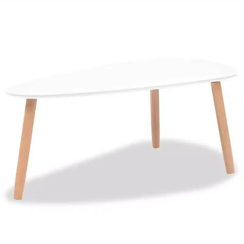 vidaXL Tables basses 2 pcs Blanc Pin massif, MDF Moyen Durable