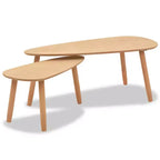 vidaXL Tables basses 2 pcs Marron Pin massif, MDF Ensemble deux pièces