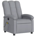 vidaXL Fauteuil inclinable de massage électrique gris clair