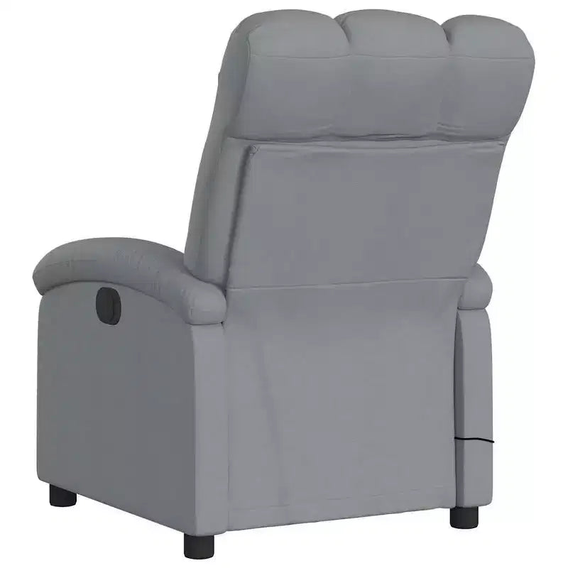 vidaXL Fauteuil inclinable de massage électrique gris clair