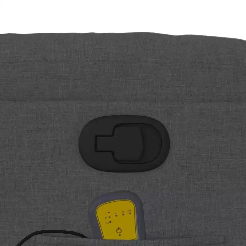 vidaXL Fauteuil de massage inclinable Gris foncé