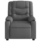vidaXL Fauteuil de massage inclinable Gris foncé