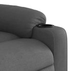 vidaXL Fauteuil de massage inclinable Gris foncé