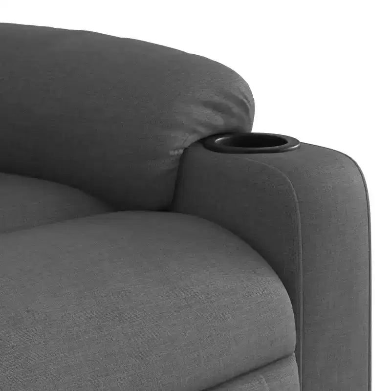 vidaXL Fauteuil de massage inclinable Gris foncé