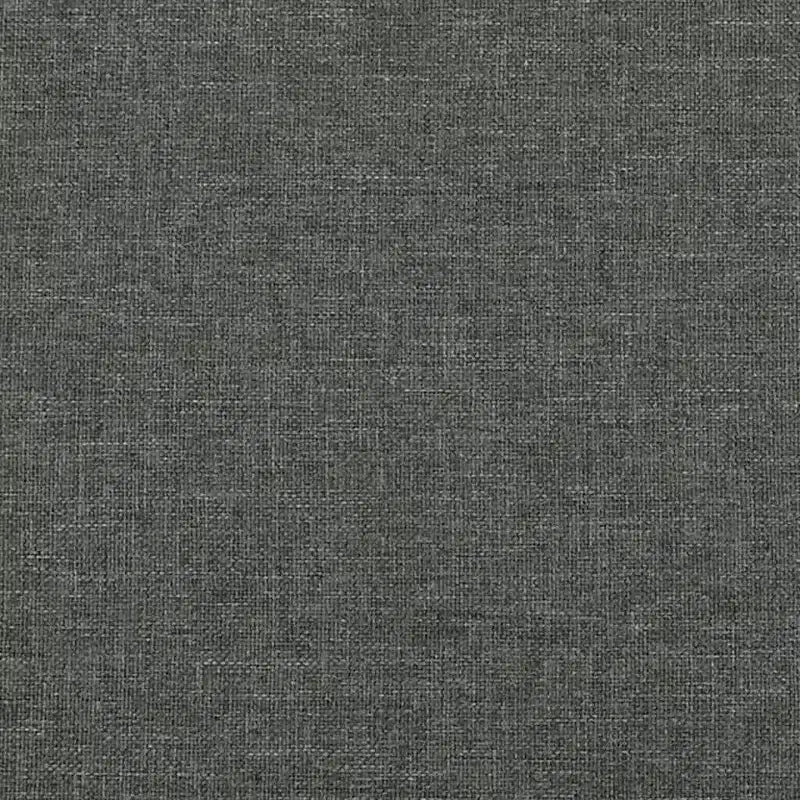 Cadre de lit double vidaXL, plateforme de lit rembourrée en tissu, gris foncé, sans matelas