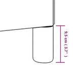Cadre de lit double vidaXL, plateforme de lit rembourrée en tissu, gris foncé, sans matelas