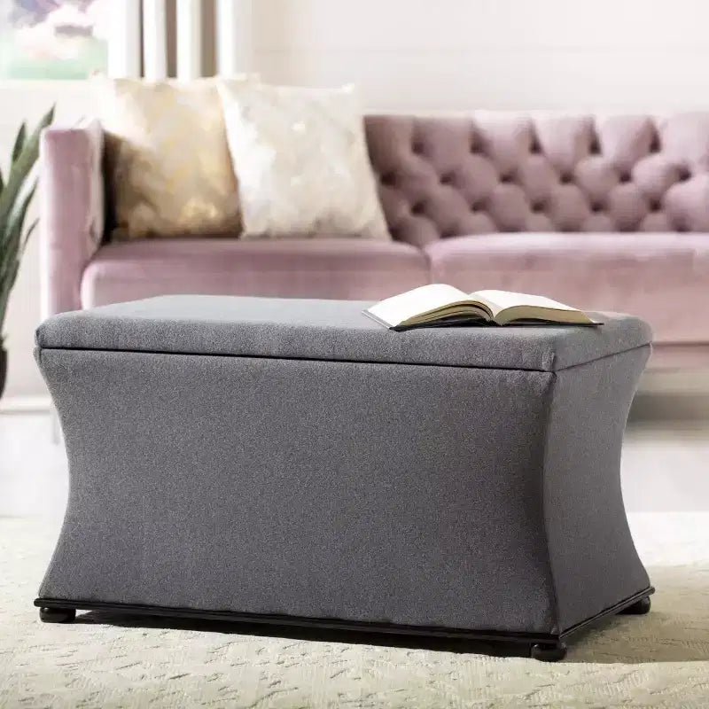 Banc de rangement Aroura - HUD4071 - Gris - Safavieh Couture
