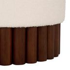 Cerne Ottoman - OTT3402 - Blanc cassé/Marron foncé - Safavieh