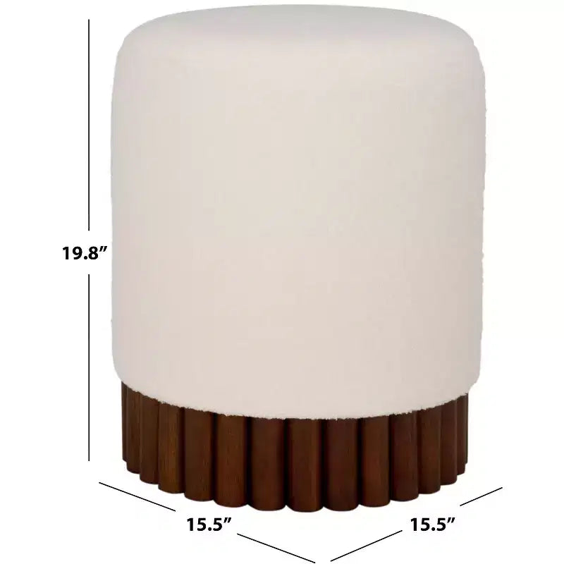 Cerne Ottoman - OTT3402 - Blanc cassé/Marron foncé - Safavieh