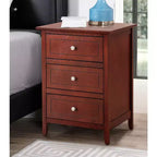 Table de chevet HomeStock 63,5 cm H x 48,26 cm l x 38,1 cm P, 3 tiroirs, Rangement compact