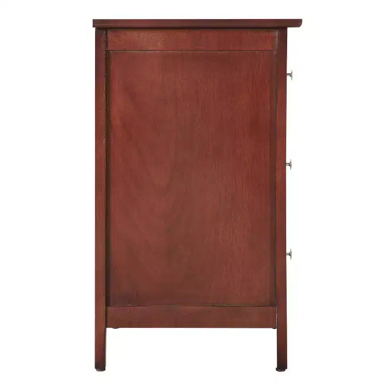 Table de chevet HomeStock 63,5 cm H x 48,26 cm l x 38,1 cm P, 3 tiroirs, Rangement compact