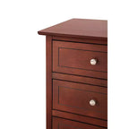 Table de chevet HomeStock 63,5 cm H x 48,26 cm l x 38,1 cm P, 3 tiroirs, Rangement compact