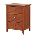 Table de chevet HomeStock 63,5 cm H x 48,26 cm l x 38,1 cm P, 3 tiroirs, Rangement compact
