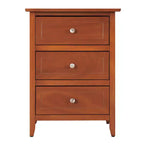Table de chevet HomeStock 63,5 cm H x 48,26 cm l x 38,1 cm P, 3 tiroirs, Rangement compact