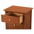 Table de chevet HomeStock 63,5 cm H x 48,26 cm l x 38,1 cm P, 3 tiroirs, Rangement compact
