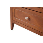 Table de chevet HomeStock 63,5 cm H x 48,26 cm l x 38,1 cm P, 3 tiroirs, Rangement compact