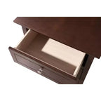Table de chevet HomeStock 63,5 cm H x 48,26 cm l x 38,1 cm P, 3 tiroirs, Rangement compact
