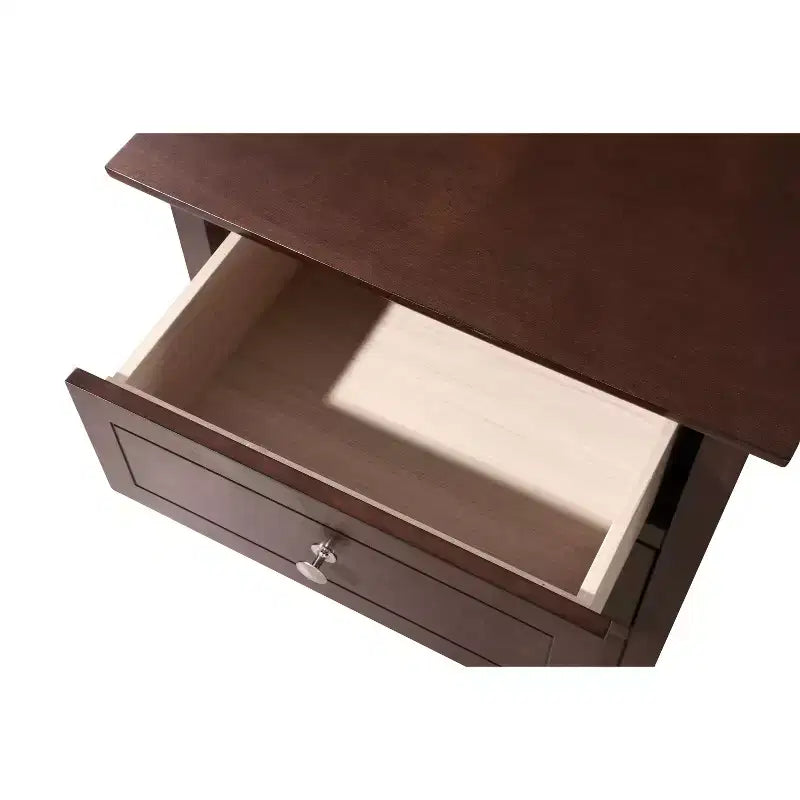 Table de chevet HomeStock 63,5 cm H x 48,26 cm l x 38,1 cm P, 3 tiroirs, Rangement compact