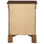 Table de chevet Louis Phillipe HomeStock, 74 cm (H) x 53 cm (L) x 41 cm (P), avec trois tiroirs