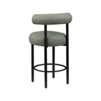 Meridian Furniture, Tabouret de comptoir en cuir végétalien vert Bordeaux, Lot de 2