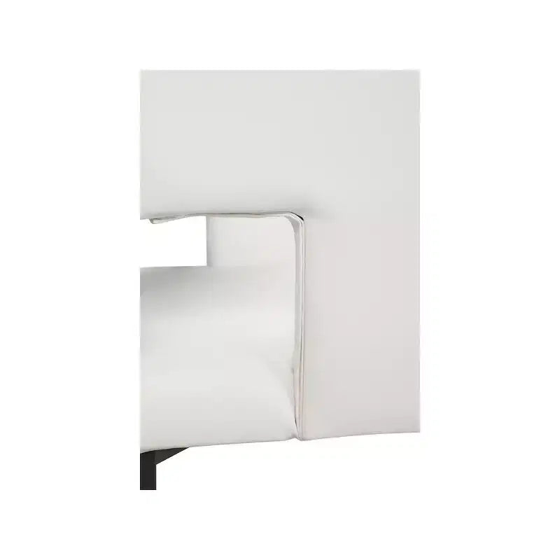 Meridian Furniture, Tabouret de comptoir Caleb en similicuir blanc, lot de 2