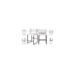 Meridian Furniture, Tabouret de comptoir Caleb en similicuir blanc, lot de 2