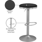 Tabouret réglable Meridian Furniture Brody en velours noir