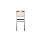 Tabouret de bar Meridian Furniture, Burke en similicuir crème