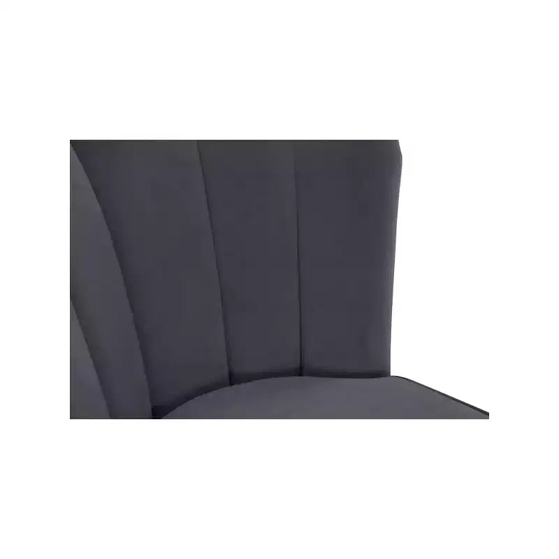 Tabourets en velours gris Meridian Furniture Lily, lot de 2