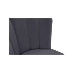 Tabourets en velours gris Meridian Furniture Lily, lot de 2