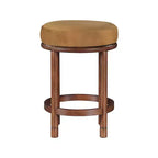 Meridian Furniture, Tabouret de comptoir en velours Monette Saddle