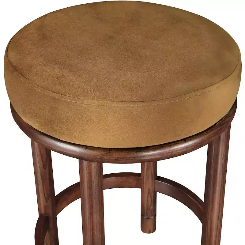 Meridian Furniture, Tabouret de comptoir en velours Monette Saddle
