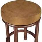Meridian Furniture, Tabouret de comptoir en velours Monette Saddle