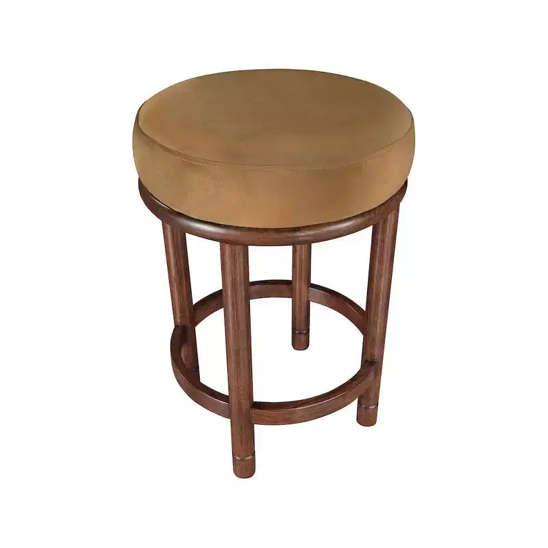 Meridian Furniture, Tabouret de comptoir en velours Monette Saddle