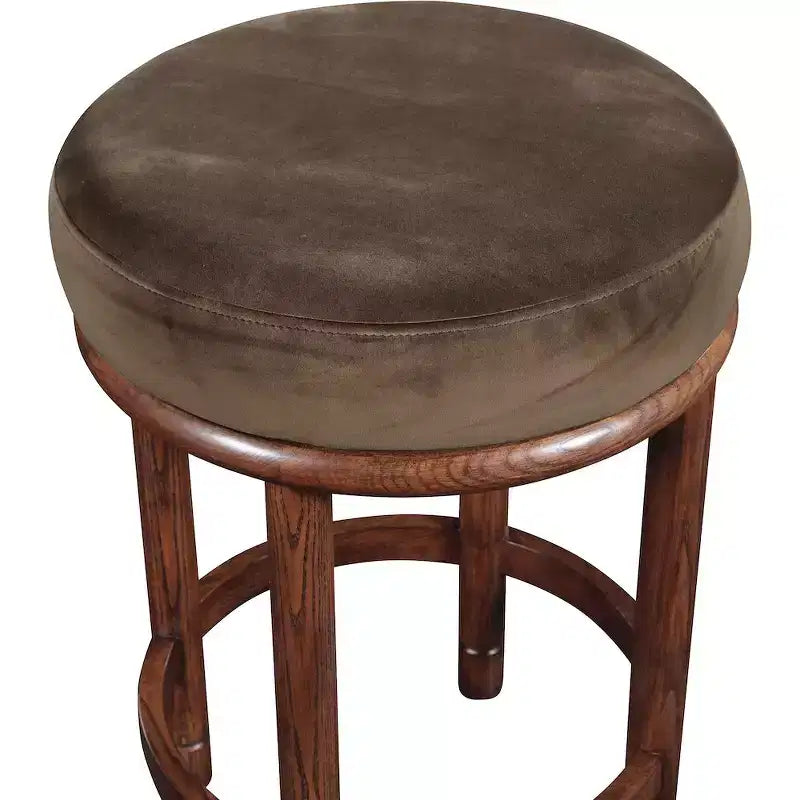 Meridian Furniture, Tabouret de comptoir Monette en velours marron