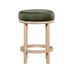 Meridian Furniture, Tabouret de comptoir Monette en velours vert