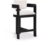 Meridian Furniture,Sacha Cream Velvet Stool