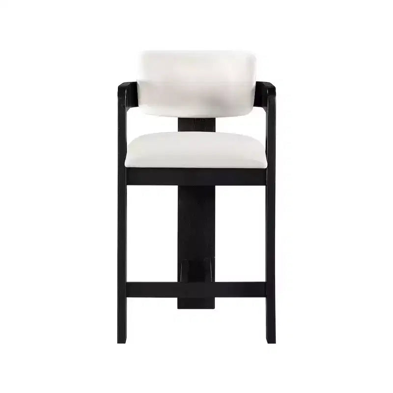 Tabouret en velours crème Sacha de Meridian Furniture