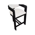 Tabouret en velours crème Sacha de Meridian Furniture