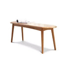 Chaise de salle à manger banc en bois massif Okak, chaises de cuisine rustiques en bois, banc de salle à manger simple et naturel pour salon et cuisine
