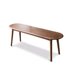 Chaise de salle à manger banc en bois massif Okak, chaises de cuisine rustiques en bois, banc de salle à manger simple et naturel pour salon et cuisine