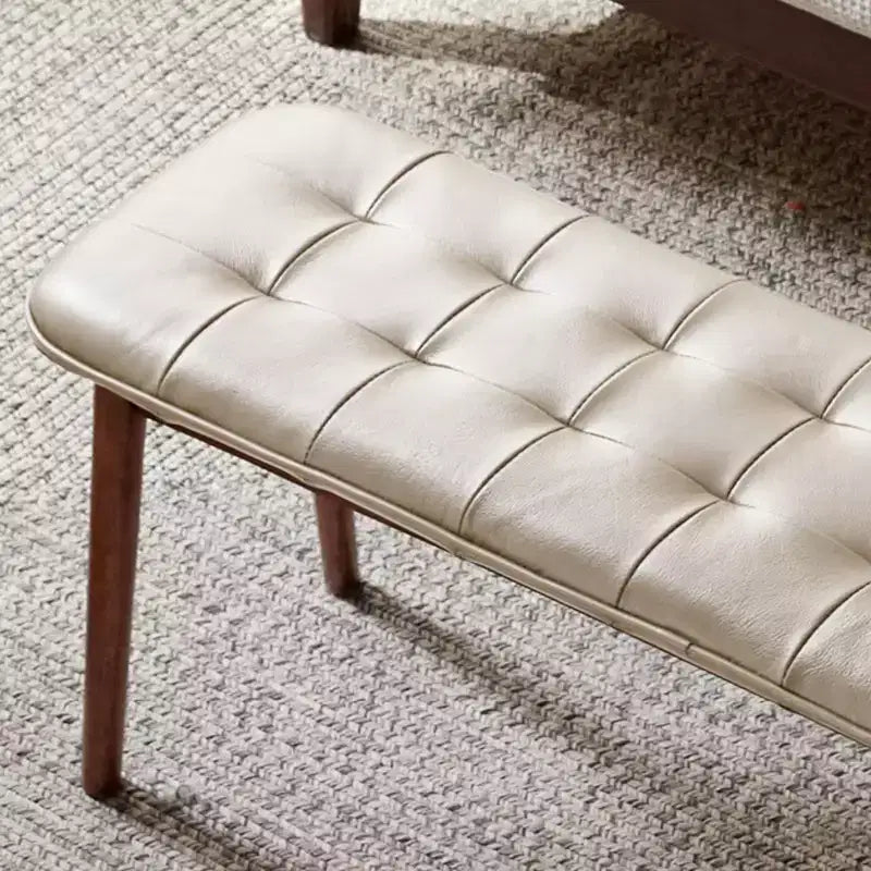 Chaise de salle à manger banc en bois massif Okak, chaises de cuisine rustiques en bois, banc de salle à manger simple et naturel pour salon et cuisine