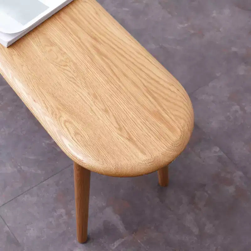Chaise de salle à manger banc en bois massif Okak, chaises de cuisine rustiques en bois, banc de salle à manger simple et naturel pour salon et cuisine