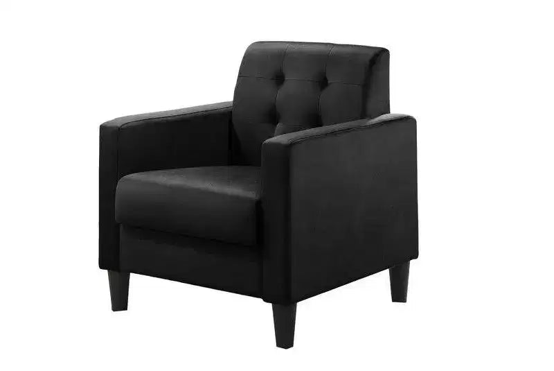 HOMLUX Fauteuil d'appoint en velours de 27,5 W avec capitonnage